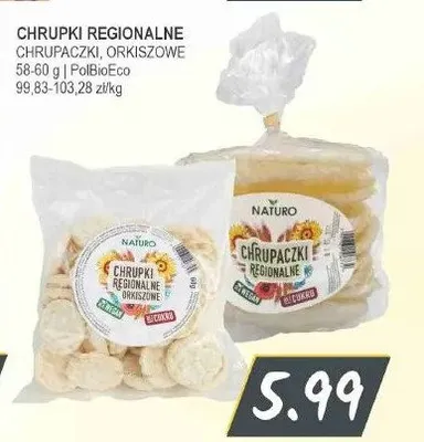 Chrupki regionalne Naturo Orkiszowe promocja w Słoneczko