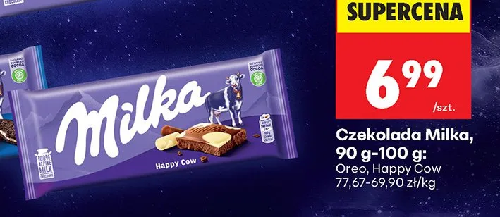 Czekolada Happy Cow promocja w Biedronka