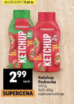 Ketchup Podravka Łagodny promocja w Delikatesy Centrum