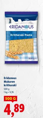 Makaron Eridanous Kritharaki Pasta promocja w Lidl