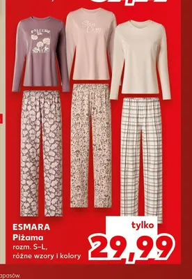 Piżama Esmara promocja w Kaufland