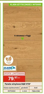 Panele winylowe Classen Dąb Vita 4 mm promocja w Leroy Merlin