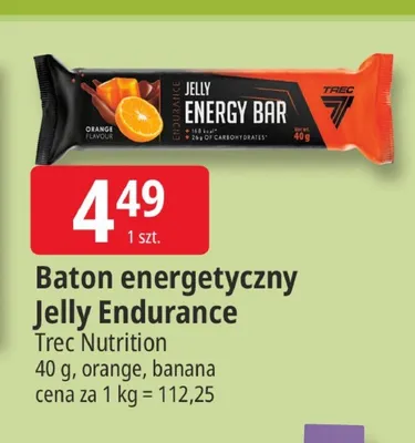 Baton energetyczny Jelly Endurance Trec Nutrition bananowy promocja w Leclerc