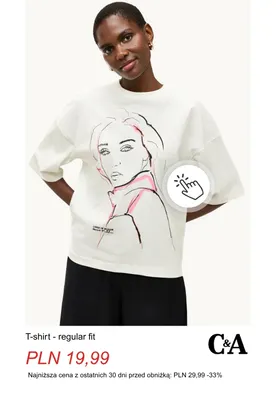 T-shirt regular fit C & A promocja w C&A