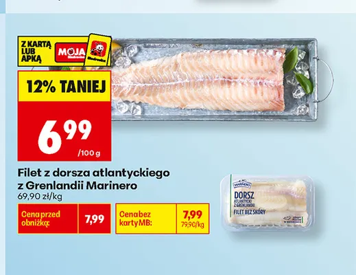 Filet z dorsza atlantyckiego z Grenlandii Marinero promocja w Biedronka