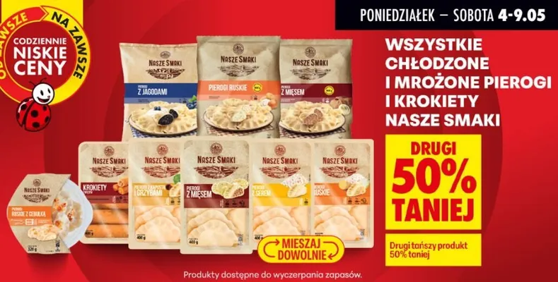 Pierogi z jagodami Nasze Smaki promocja w Biedronka