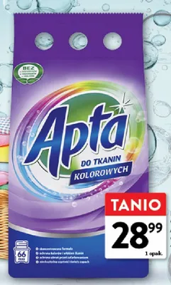 Proszek do prania Apta do tkanin kolorowych promocja w Intermarche