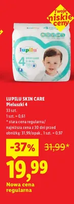 Pieluchy skin care 4 promocja w Lidl