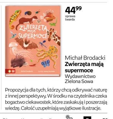 Książka Zwierzęta mają supermoce oprawa twarda promocja w Empik