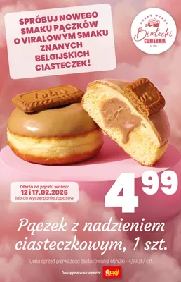 Pączek z nadzieniem ciasteczkowym promocja w Twój Market