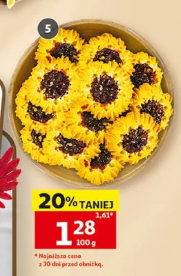 Ciastka Słoneczka kruche z marmoladą promocja w Auchan