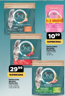 Karma mokra dla kotów Purina One promocja w Netto