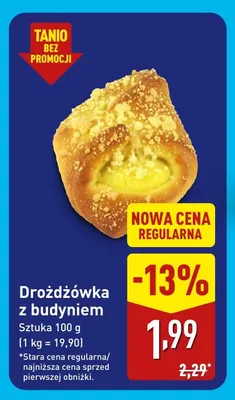 Drożdżówka z budyniem promocja w Aldi