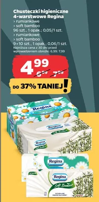 Chusteczki higieniczne 4-warstwowe rumiankowe promocja w Netto