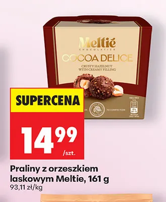 Praliny z orzeszkiem laskowym Meltié promocja w Biedronka
