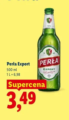 Piwo Perła Export promocja w Lidl