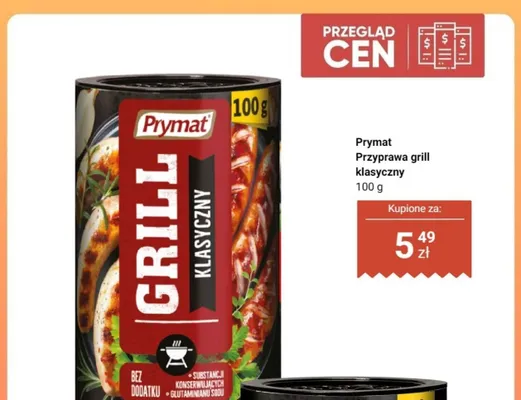 Przyprawa grill klasyczny Prymat promocja w Dino
