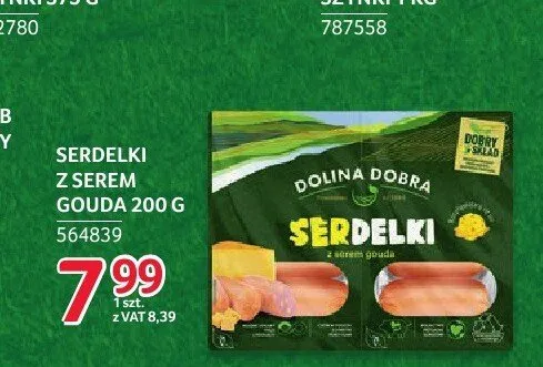 Serdelki z serem Gouda Dolina Dobra promocja w Selgros