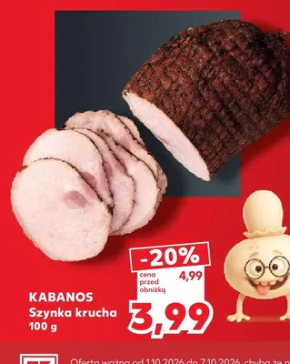 Szynka krucha Kabanos promocja w Kaufland