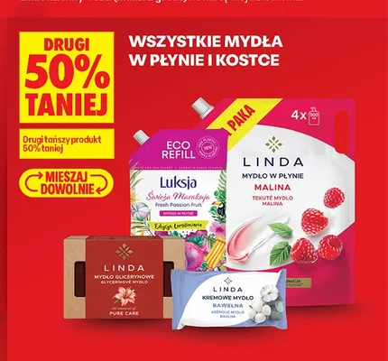 Mydło w kostce glicerynowe Linda Pure Care promocja w Biedronka