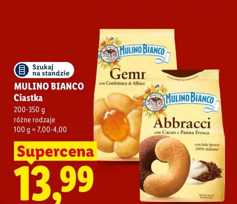 Ciastka Abbracci Mulino Bianco promocja w Lidl