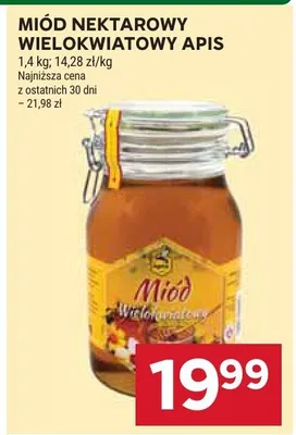 Miód nektarowy wielokwiatowy Apis promocja w Stokrotka