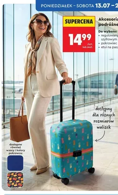 Pokrowiec na walizkę Smukee promocja w Biedronka