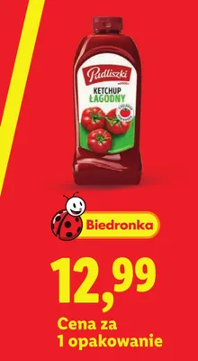 Ketchup łagodny Pudliszki promocja w Lidl