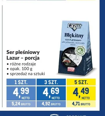 Ser pleśniowy Lazur Błękitny promocja w Makro
