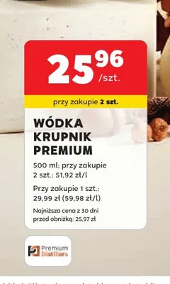 Wódka Krupnik Premium promocja w Stokrotka