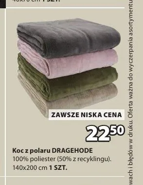 Koc z polaru DRAGEHODE 140x200cm promocja w Jysk