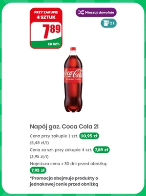 Napój gazowany Coca-Cola promocja w Dino