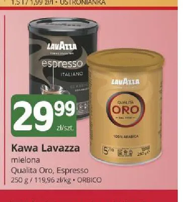 Kawa mielona Lavazza Espresso promocja w Marketvita
