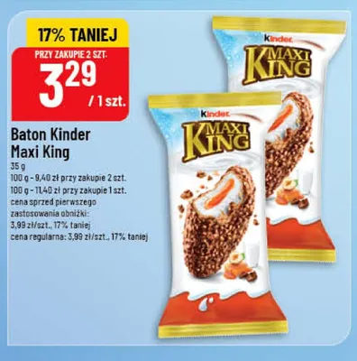 Baton Kinder Maxi King promocja w POLOmarket