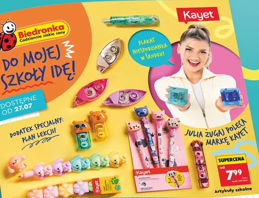 Artykuły szkolne Kayet promocja w Biedronka