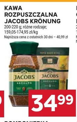 Kawa rozpuszczalna Jacobs Cronat Gold promocja w Stokrotka