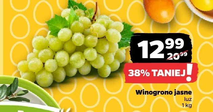 Winogrono jasne luz promocja w Netto