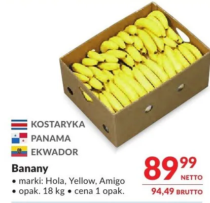 Banany promocja w Makro