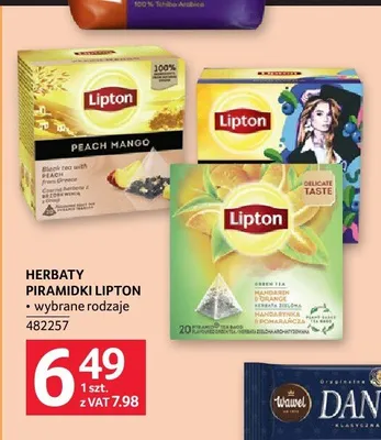 Herbaty piramidki Lipton promocja w Selgros