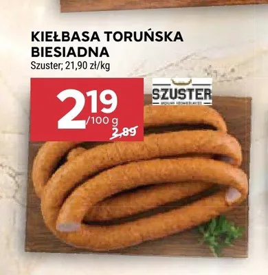 Kiełbasa toruńska biesiadna Szuster promocja w Stokrotka