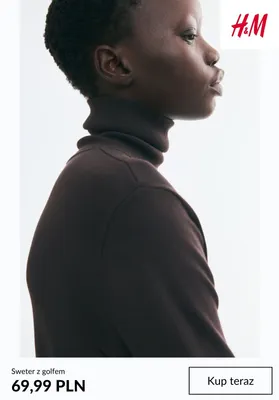 Sweter z golfem H & M promocja w H&M