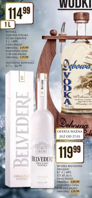 Wódka Belvedere Organic promocja w Dino