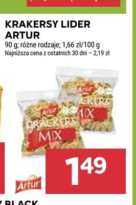 Krakersy Lider Artur promocja w Stokrotka
