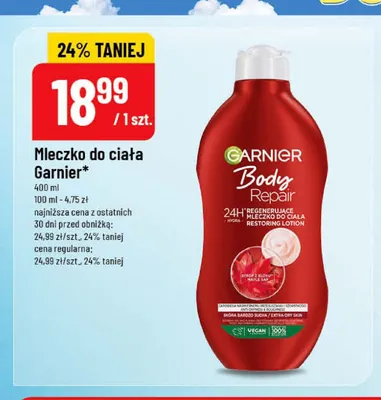 Mleczko do ciała Garnier Body Repair promocja w POLOmarket