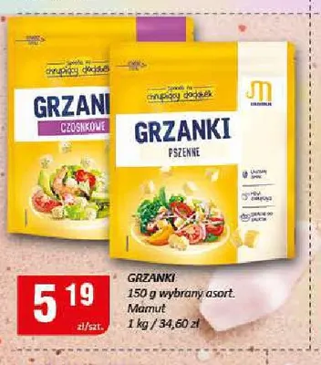 Grzanki pszenne Mamut promocja w Chorten