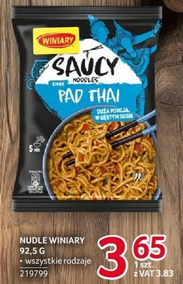 Nudle Winiary 92.5g promocja w Selgros