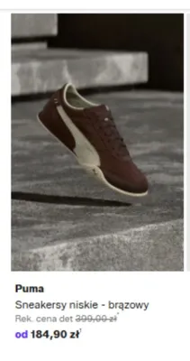 Sneakersy niskie Puma brązowe promocja w Lounge by Zalando