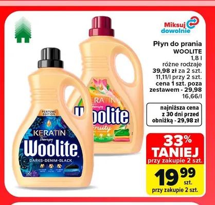 Płyn do prania Woolite Darks Denim Black promocja w Carrefour