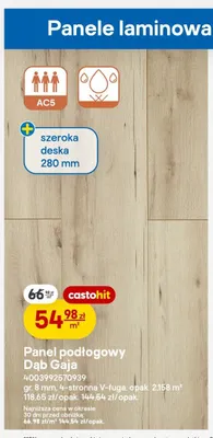 Panel podłogowy Dąb Gaja promocja w Castorama