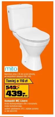 Kompakt WC Linero promocja w OBI